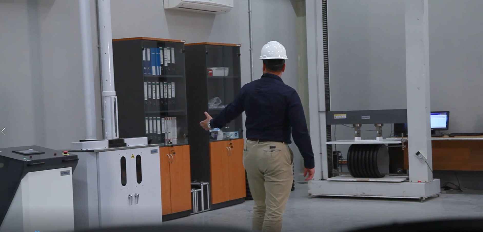 معدات مختبرية للأنابيب المموجة HDPE 